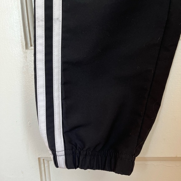 Adidas Joggers: Black with Classic White Stripes - Picture 5 of 5